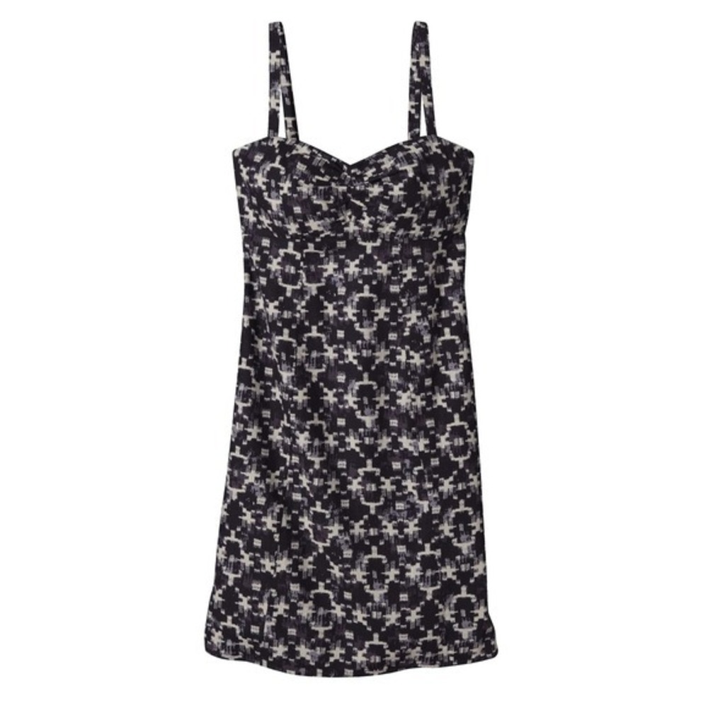 Patagonia Summertime Dress 8‎ Blueblack Hemp Organic Cotton Fall Layering Hippie